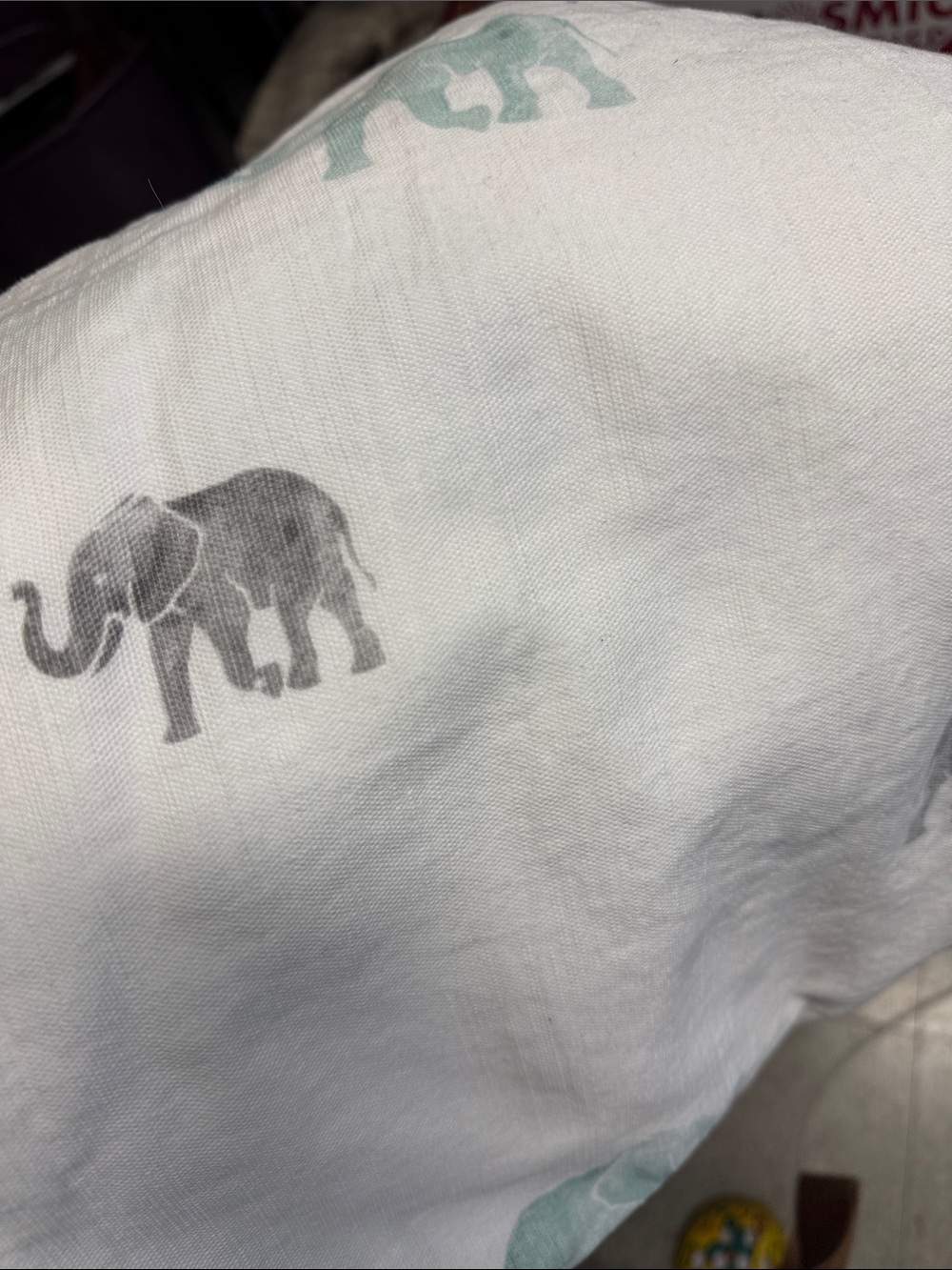 elephant print curtain
